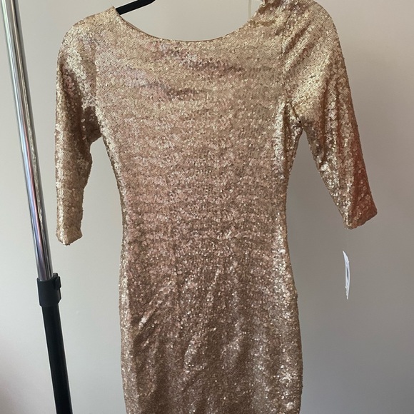 gold sequence dress - Picture 2 of 3